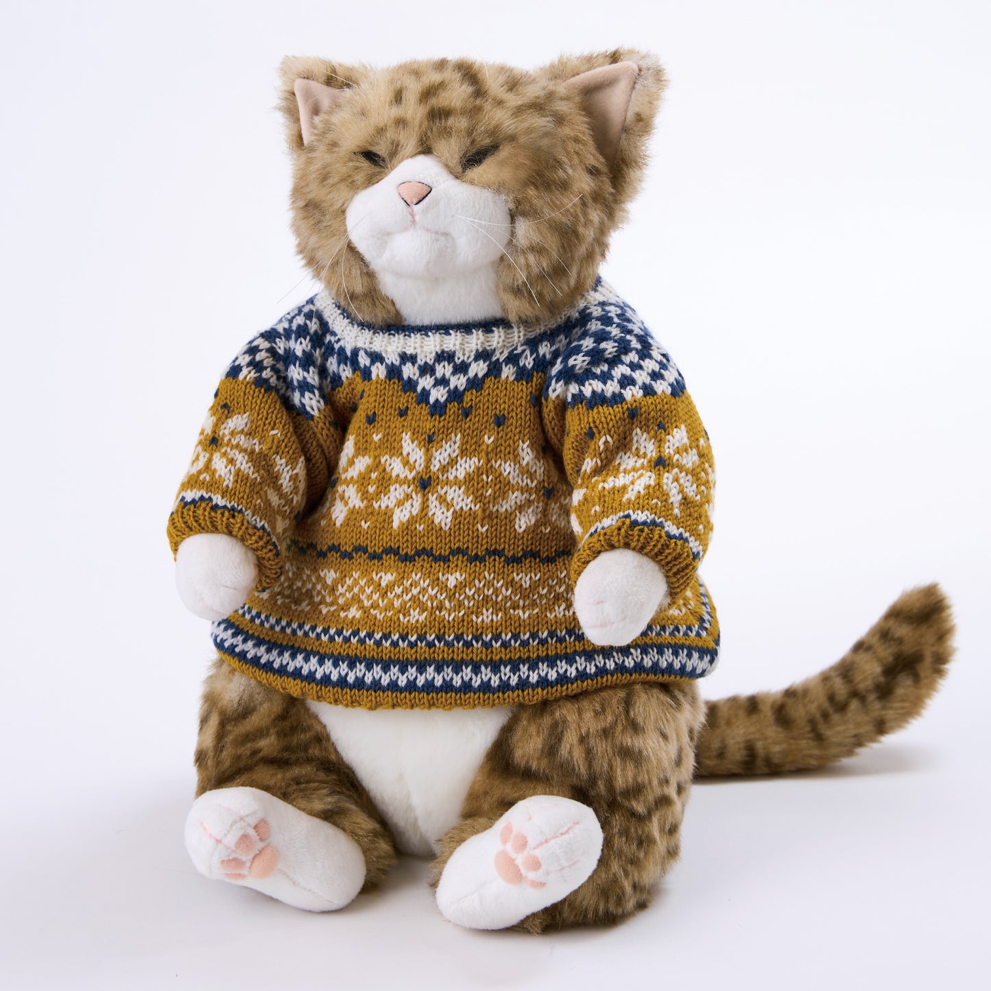 黄色のノルディックセーター【洋服単品販売】