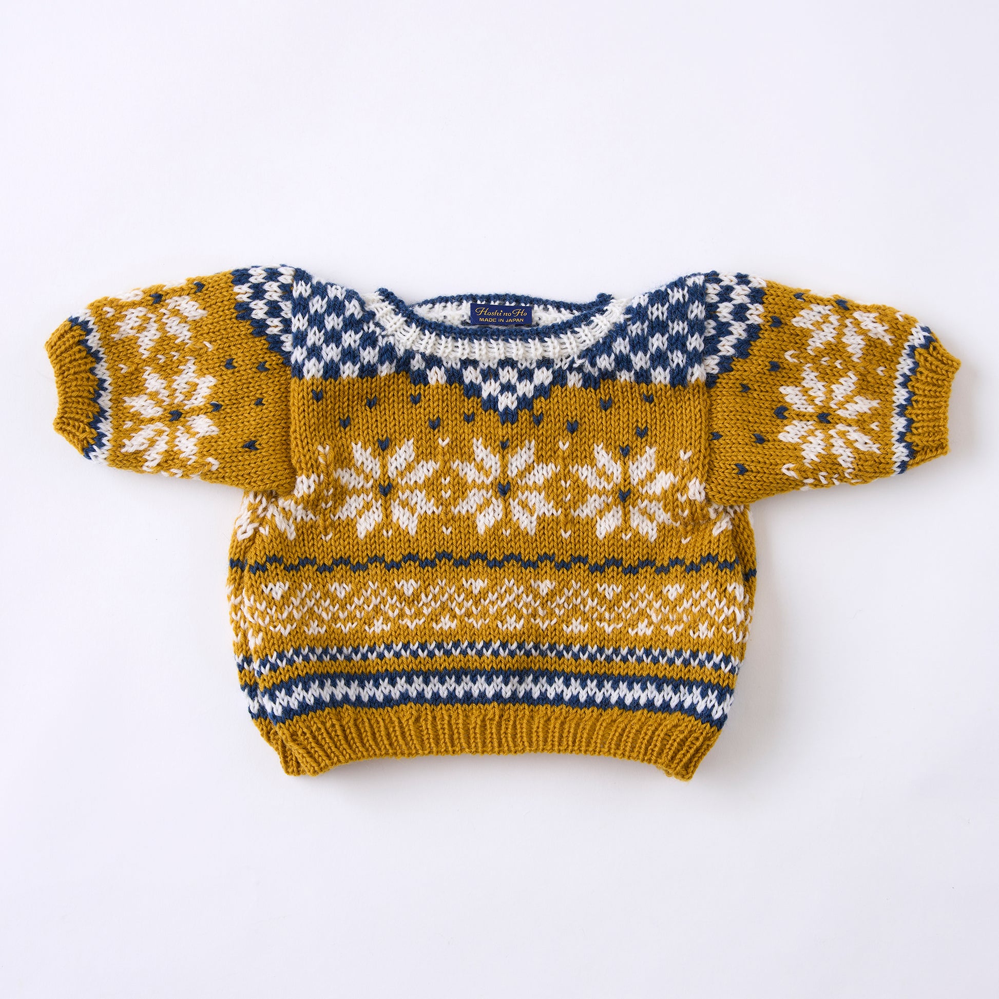 黄色のノルディックセーター【洋服単品販売】全体