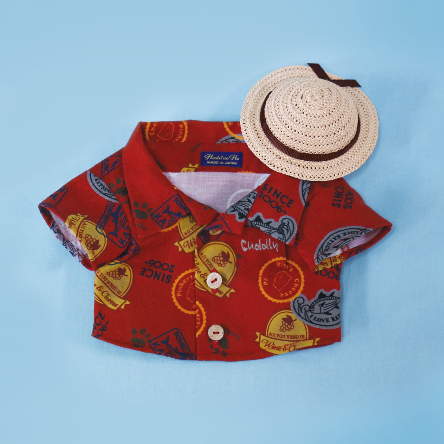 Chibi Some Aloha Shirt Red Worn Type