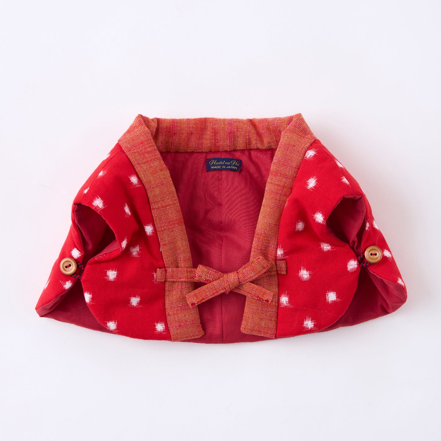 ちびピン 久留米絣のちゃんちゃんこ(ゆきんこ柄)着用タイプ 洋服単品