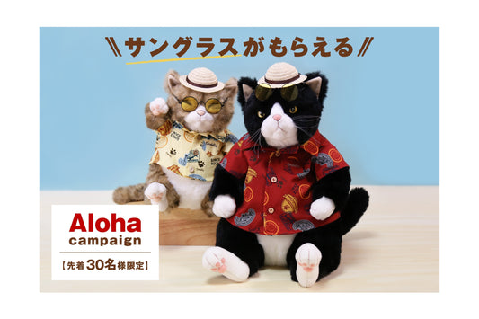 アロハシャツご購入の先着30名様限定“サングラスプレゼント”キャンペーン