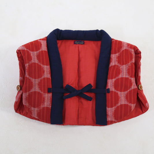 久留米絣のちゃんちゃんこ（まる柄）洋服単品