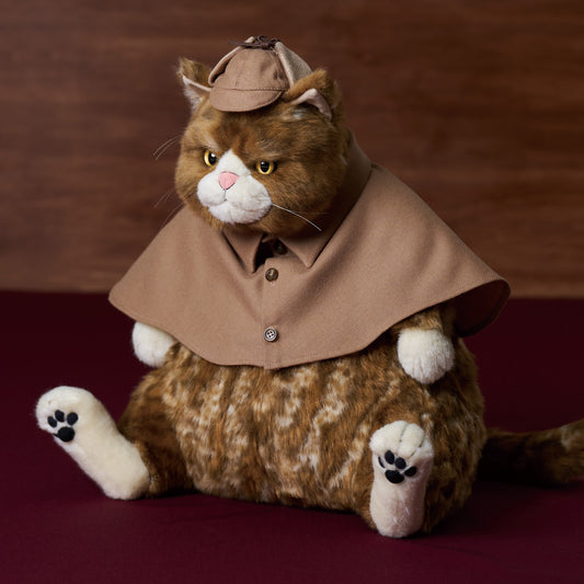 ムッシュ探偵風ケープと帽子着用タイプ