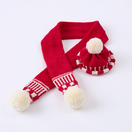 Christmas knit scarves &amp; hats