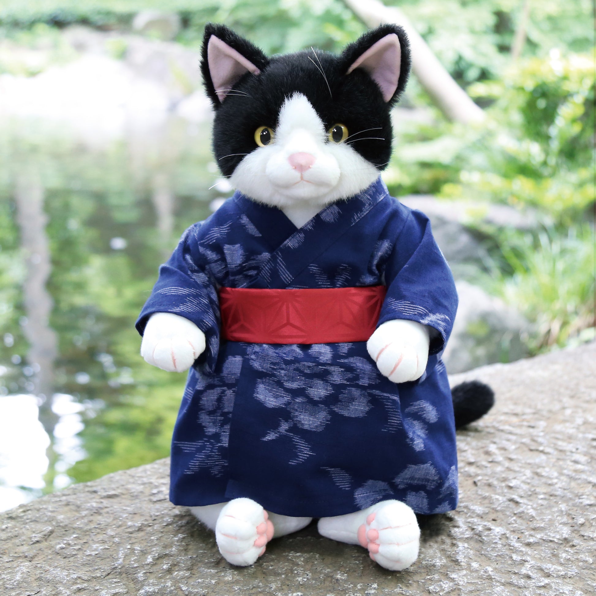 タマ子　久留米絣の浴衣（ぼたん）着用タイプ